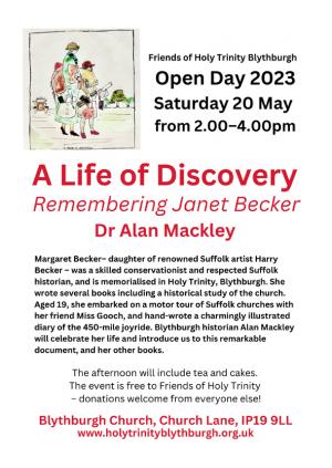 2023 Open Day JANET BECKER poster flyer2