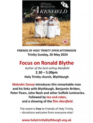 2024 Open Day Focus on Ronald Blythe POSTER 2 2026